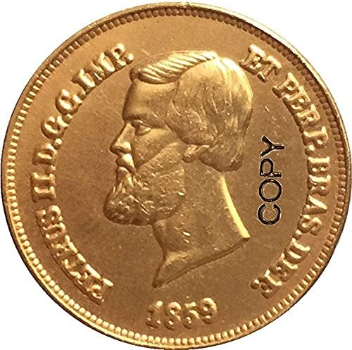 1859-Ben Brazília Érmék Másolatot Díszek Gyűjtemény Ajándékok