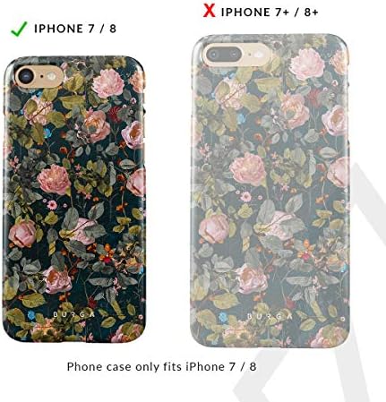BURGA Telefon Esetében Kompatibilis az iPhone 7/8 / SE 2020 - Cseresznye Virág Virág Mintás Vintage Virágok, Bazsarózsa