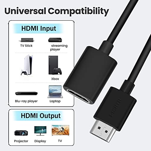 SAITECH 2 Csomag 19 Tűs Férfi-Nő HDMI Kábelt is Támogatja a 4K 1080P HDMI Extender Adapter Átalakító Kompatibilis TV