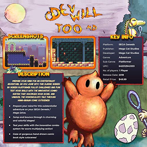 Devwill Is MD - Hivatalos Mega Macska Studios Videó Játék a Genesis [video játék]