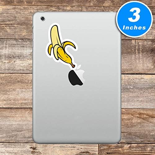 Banán Matrica Gyümölcs Matricák - 3 Pack - Set, 2, 5, 3, illetve 4 Hüvelykes Laptop Matrica - Laptop, Telefon, Víz,