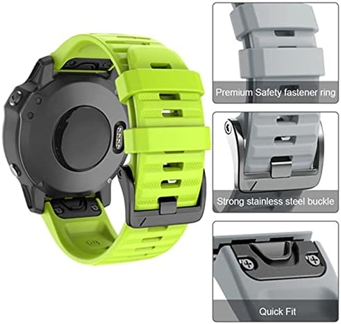 KDEGK 22 26mm Watchband Szilikon csuklópánt Hivatalos Garmin Fenix 5 5X 5SPlus 3 HR 6X 6 Pro Nézni gyorskioldó Easy