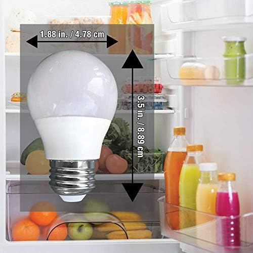 Ensz-Edison 3 Wattos jó Fényt a Frigidaire Hűtőszekrények, 40W Egyenértékű, 120V E26 hideg Fehér 6000K, A15, Energiatakarékos