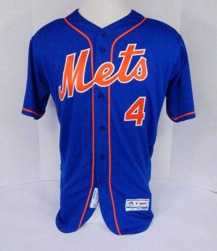 2019 New York Mets Jed Lowrie 4 Játék Kiadott Kék Mez Tavaszi Képzési P 55 - Játék Használt MLB Mezek