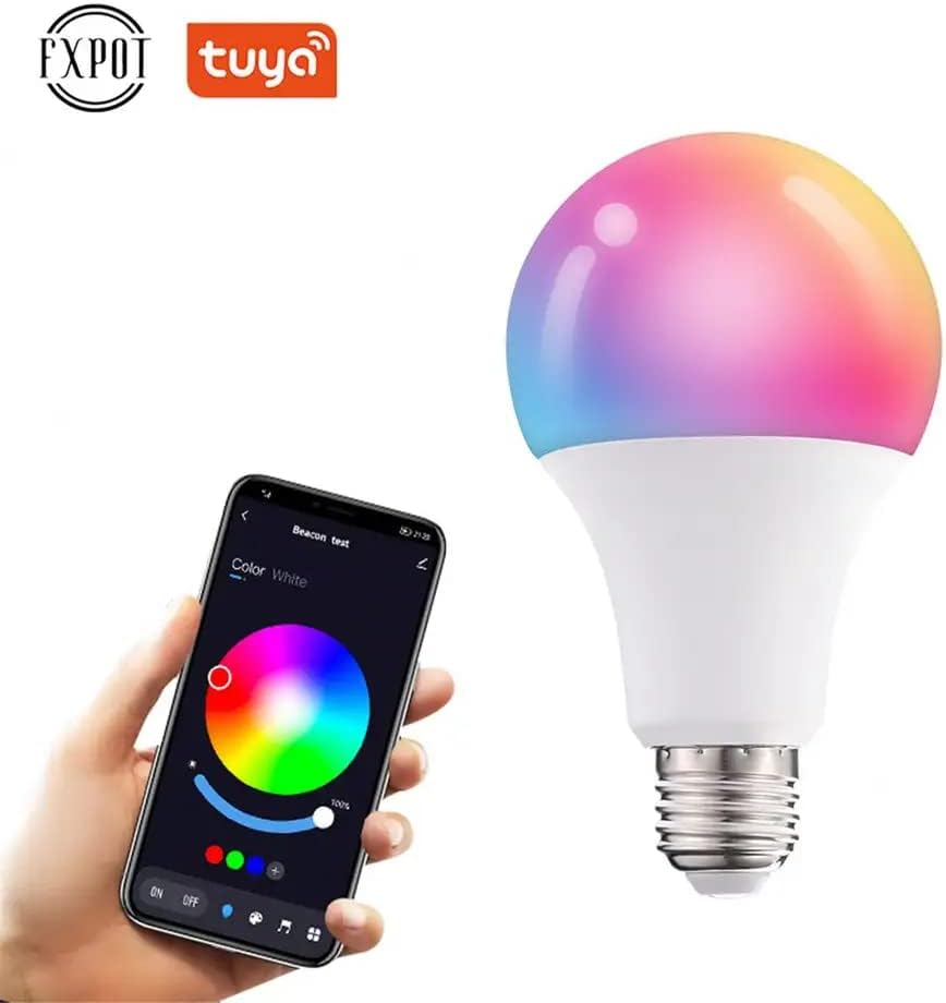 Smart Led Izzó Lámpa Bluetooth RGB Többszínű, E26, E27, B22