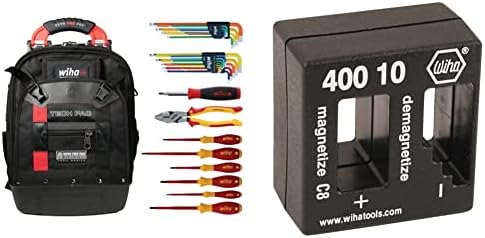 Wiha RedStripe 30 Darab Tool Kit & 40010 | Magnetizer Demagnetizer, Fekete