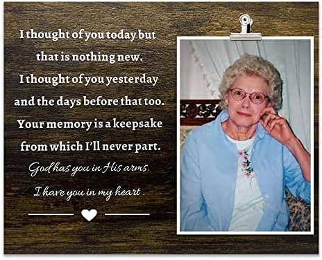 Memorial Ajándékok Képkeret - Ma Gondoltam Rád, Részvétem a Gyász Ajándékok Gyász, Temetés Emlékezés részvétem Anya