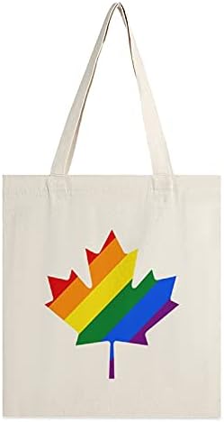 LMBT Kanada Büszkeség, Újrahasznosítható Vászon Táska Bevásárló Táska Fél Vásárlás Laptop Iskolai Könyvek
