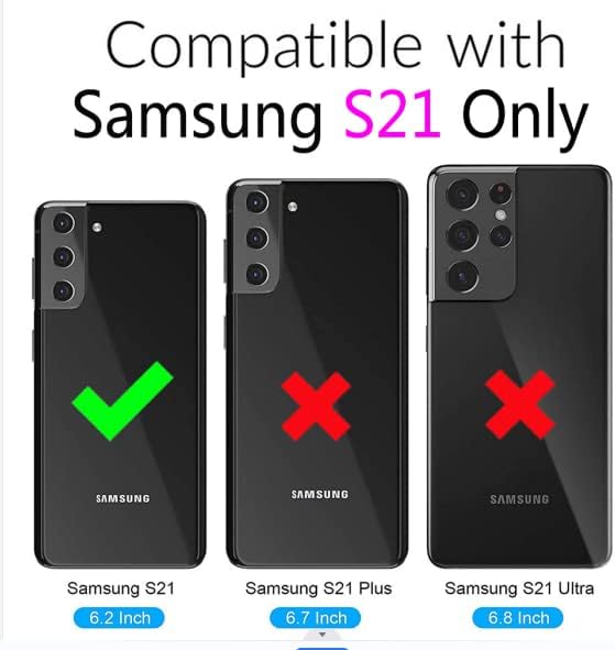 Furiet Kompatibilis a Samsung Galaxy S21 5G 6.2 hüvelyk Tárca az Esetben Csuklópántot Zsinór Bőr Flip-Kártya-tartó Állvány