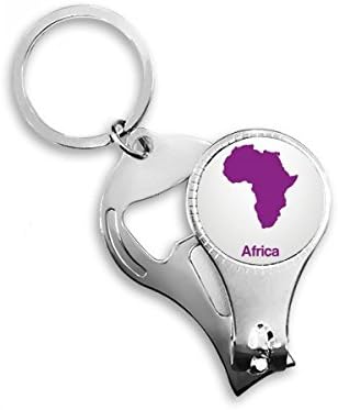 Lila Afrika Illusztráció Térkép Minta Köröm Zimankó Gyűrű Kulcstartó Sörnyitó Clipper