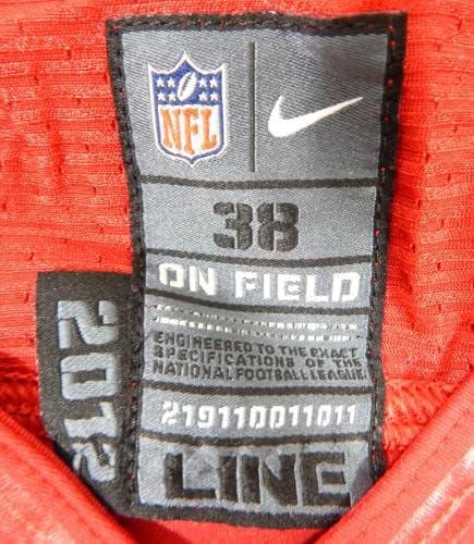 2012-es San Francisco 49ers LaMichael James 23 Játék Kiadott Piros Mez 38 79 - Aláíratlan NFL Játék Használt Mezek