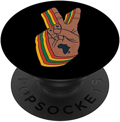 Afrikai Béke Jele Juneteenth Ünnepelni Fekete Szabadság 1865 PopSockets Cserélhető PopGrip