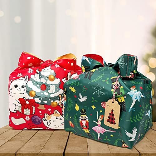 Wrapables Karácsonyi Ünnep AllyBag Gyűjtemény Többször Használatos Bevásárlótáska