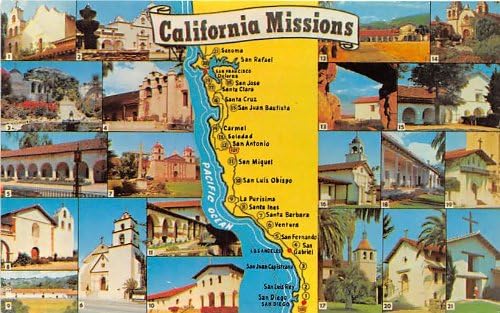 Kaliforniai Küldetések, Kaliforniai Képeslap