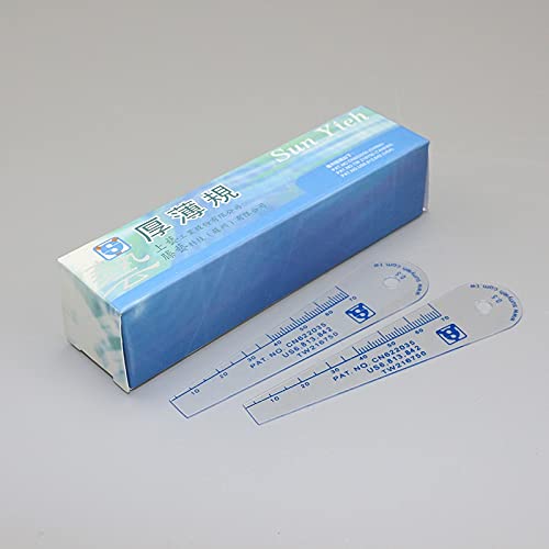 Anncus Nap yieh Műanyag thicsun yieh Műanyag vastagságmérő, Feeler Műanyag, 0.05-1,5 mm 17pcs