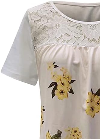 Pillangó Nyomtatás Póló Ing a Nők Aranyos Állat Grafikus póló Virágok Laza Alkalmi Tunika Maximum Kerek Nyakú Blúz