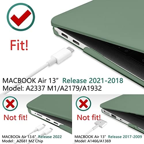 DONGKE a MacBook Air 13 hüvelykes Esetben 2020 2021 2019 2018 Kiadás A2337 M1 A2179 A1932, Kemény Műanyag hüvely & Keyboard